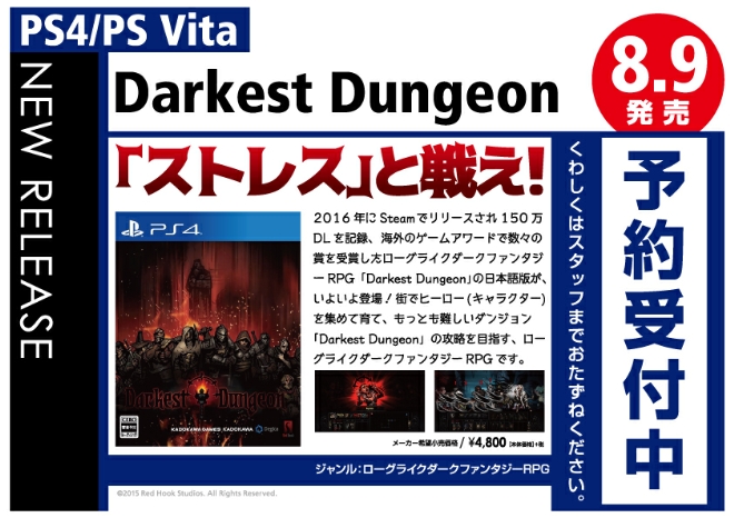 PS4/PS Vita　Darkest Dungeon