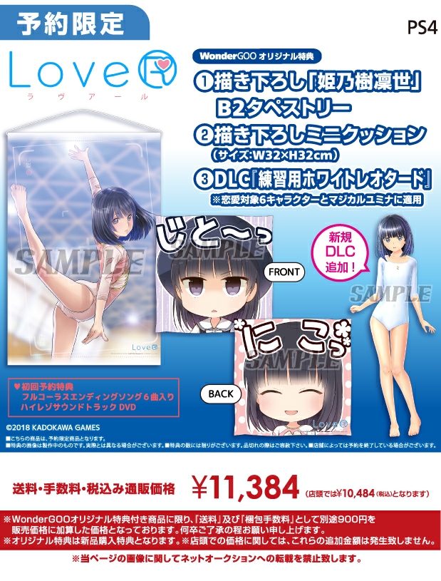 PS4 LoveR【オリ特】描き下ろしB2タペストリー＆ミニクッション付き