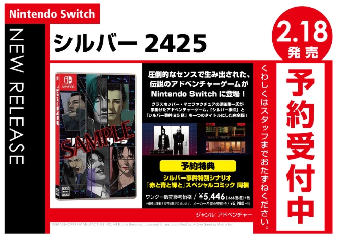 Nintendo Switch　シルバー2425