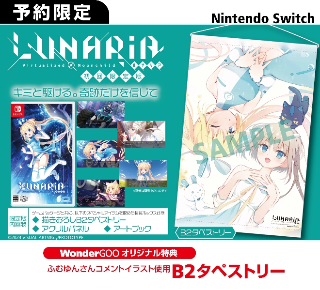 Nintendo Switch  LUNARiA -Virtualized Moonchild-【オリ特】B2タペストリー