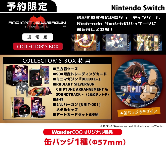 Nintendo Switch  レイディアント シルバーガン【オリ特】缶バッジ