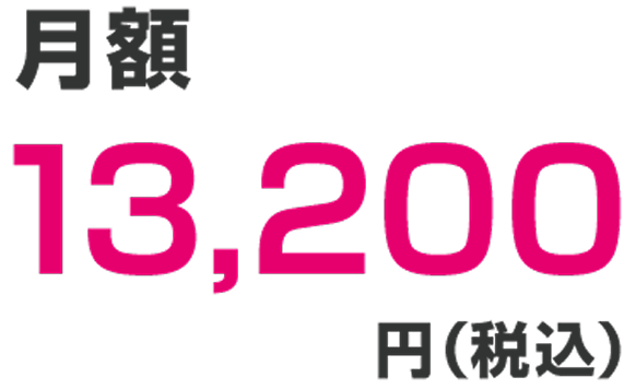 月額13,200円（税込）